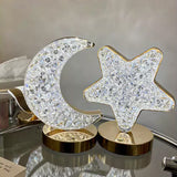 Lampe de table en métal Étoile Lune