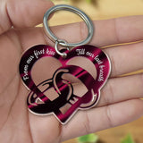 Porte-clés coeur personnalisé