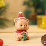 Ornements de père Noël animaux faits à la main