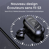 Casque d'Écoute à Conduction Osseuse Avec Clip d'Oreille Sans Fil