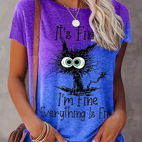 T-shirt Chat Alphabétique