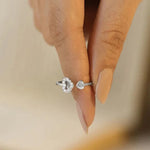 Bague Découpe Double Coeur