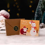 Cartes de Noël dorées