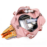 Sac de fitness en nylon rose