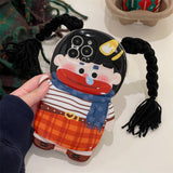 Étui de téléphone drôle de maillot de bain de tresse