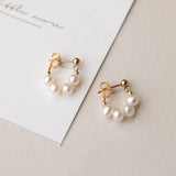 Boucles d'oreilles élégantes en perles