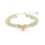 Bracelet en Jade Hetian avec Feuille