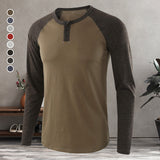 T-shirt décontracté à manches longues pour hommes
