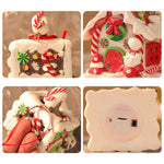 Maison de Noël en argile molle