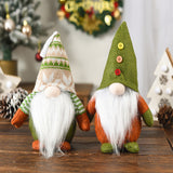 Figurine Elfe de Noël Vert Vieil Homme Sans Visage
