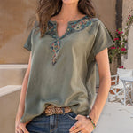T-shirt ethnique occidental