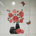 Autocollant Vase 3D
