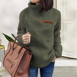 Pull Thermique à Col Roulé Zippé