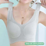 Soutien-gorge confort en soie glacée ultra-mince grande taille pour femmes