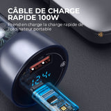 Mini chargeur de voiture à affichage numérique
