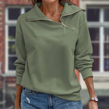 Haut Décontracté avec Fermeture Éclair