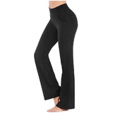 Pantalon De Yoga Taille Haute Et Jambes Évasées Pour Femmes