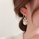 Boucles d'Oreilles de Perles de Cristal de Papillon de Mode