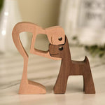 Amoureux des animaux - Ornements de table en bois sculpté