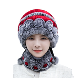 Chapeau en Fourrure de Lapin Rex