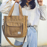 Sac Á Main Simple Pour Femme De Grande Capacité De Couleur Unie