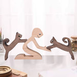 Ornements de table de sculpture en bois