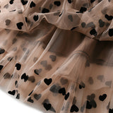 Jupe floquée en maille pour femme