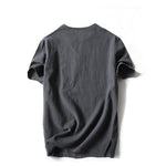 T-shirt d'été en lin pour hommes