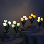Lampe de table LED de Tulip Veilleuse Fleurie