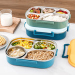 Boite à repas portable de grande capacité en acier inoxydable