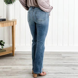 Jean skinny extensible à taille haute
