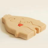 Ornement puzzle en bois DIY