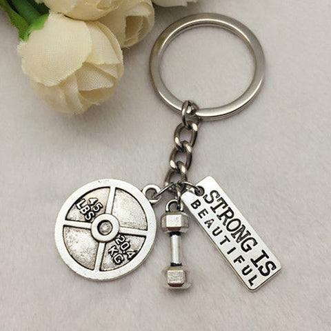 Porte-clés Haltère