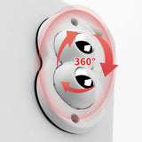 Pâte d'acier inoxydable Mini Roue Universelle 360°(4pcs)