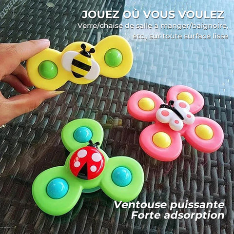 Jouet de bain insecte rotatif