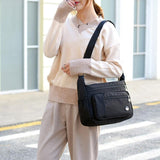 Sac à bandoulière multi-compartiments étanche antivol décontracté pour femme