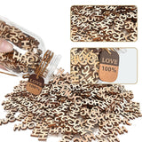 Carte postale en papier découpé en bois