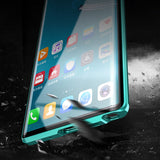 Étui de téléphone trempé magnétique pour Samsung