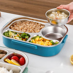 Boite à repas portable de grande capacité en acier inoxydable