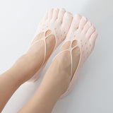 Chaussettes croisées basses unies d'été
