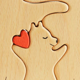 Ornement puzzle en bois DIY