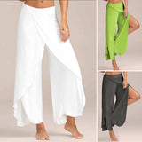 Pantalon de yoga sexy à jambes larges