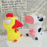 Poupées d'animales avec yeux gonflables