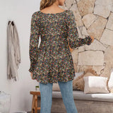 Haut Tunique à Manches Bouffantes