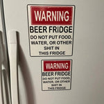 Autocollant vintage drôle pour réfrigérateur à bière
