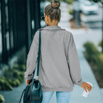 Sweat-shirt sans capuche pour femme
