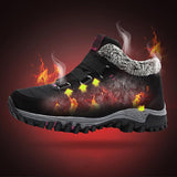 Raquettes à Neige Doublées de Fourrure Chaude pour Couple