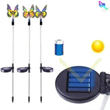 Lumières solaires d'extérieur de papillons pour jardin