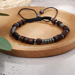 Bracelet De Code Morse Tressé En Nylon Aimanté