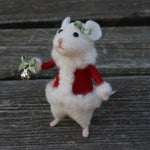 Décoration en feutre pour souris à fleurs
